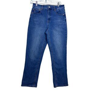 Frye High Waisted Cropped Straight Leg Denim Jeans 5 pocket Women's Size 6/28